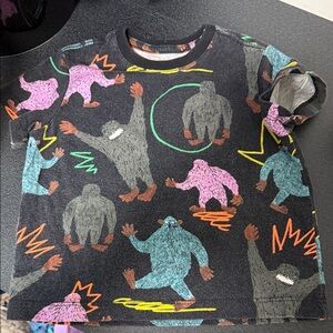 Kids' Bigfoot Adventure Tee - Black Multicolor